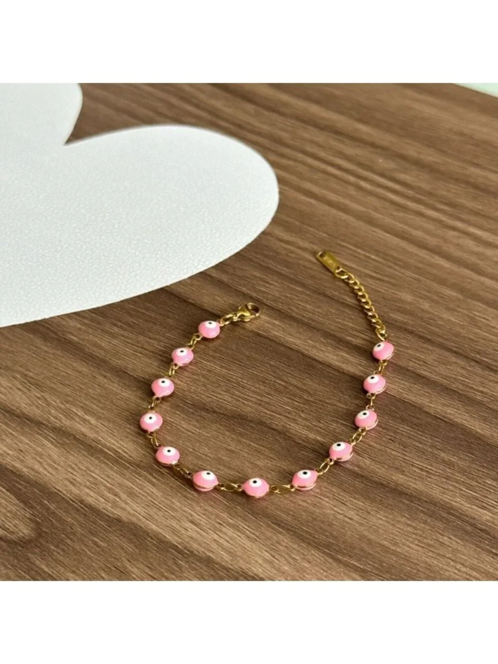 Pink Evil Eye Bracelet Q47